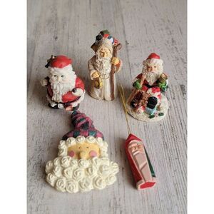 Santa Claus Xmas Day figure set ornament magnet variety figure bear bell
